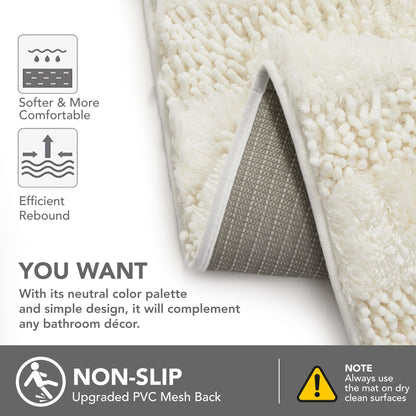 Quick Dry Plush Bathroom Rug