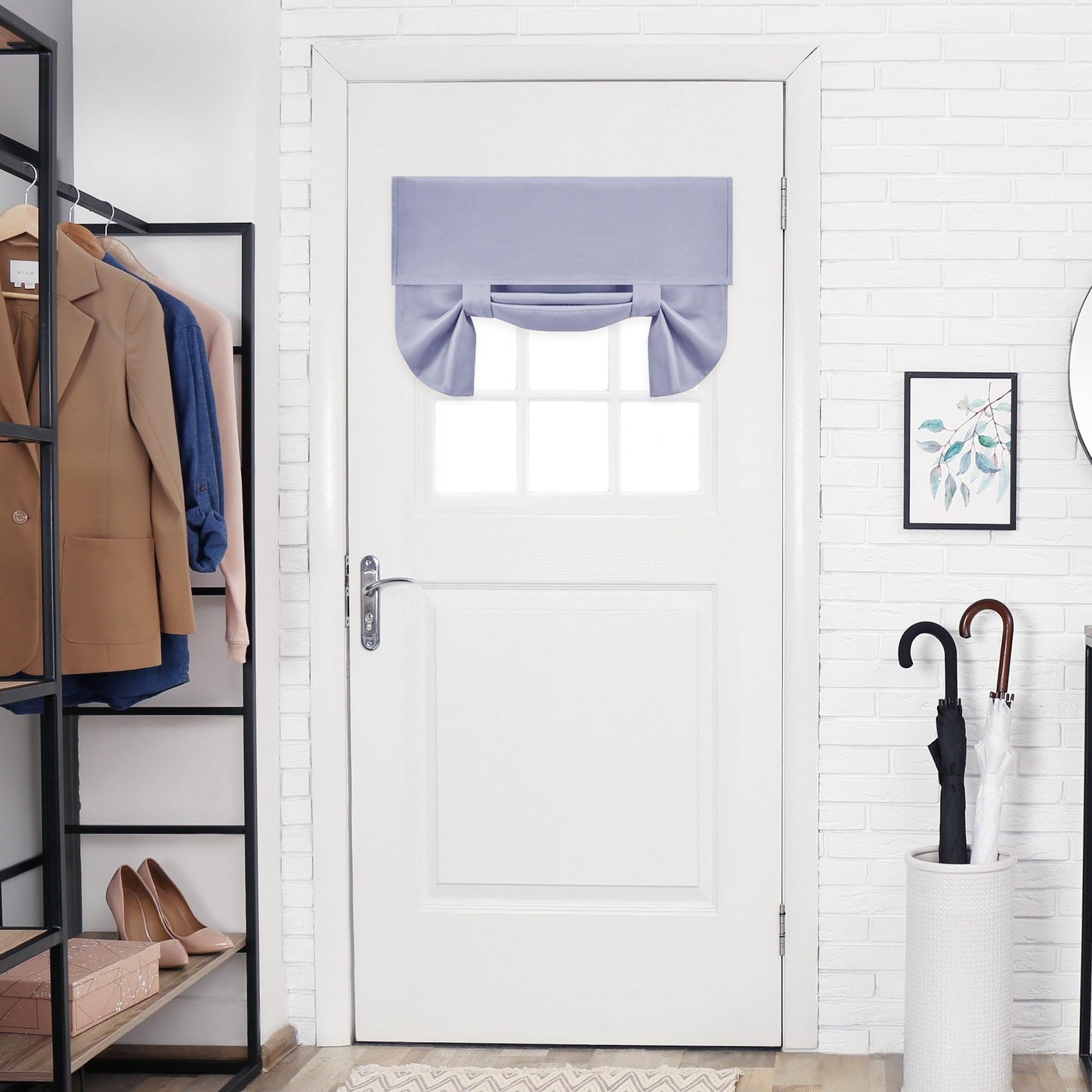 Blackout Door Curtain, Thermal Insulated, 26x80 Inch