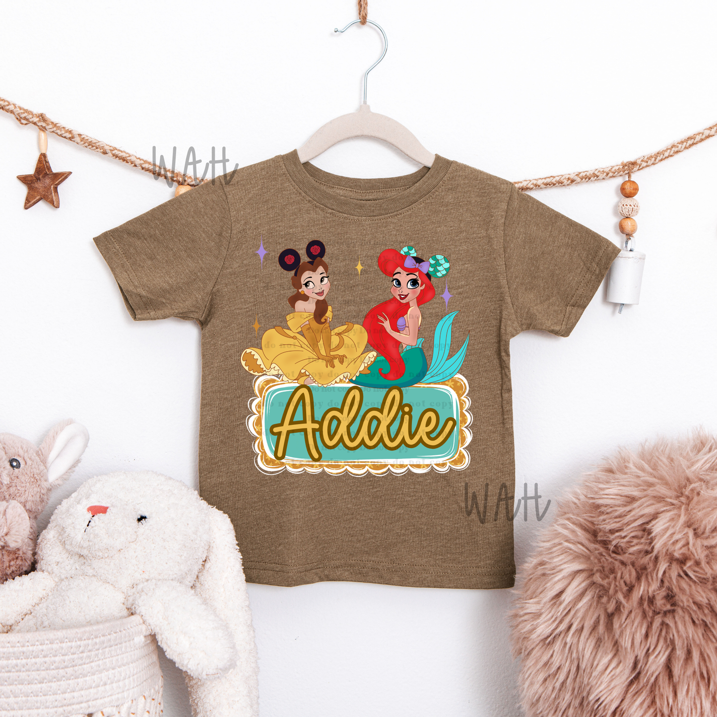 Belle & Ariel Name Plate