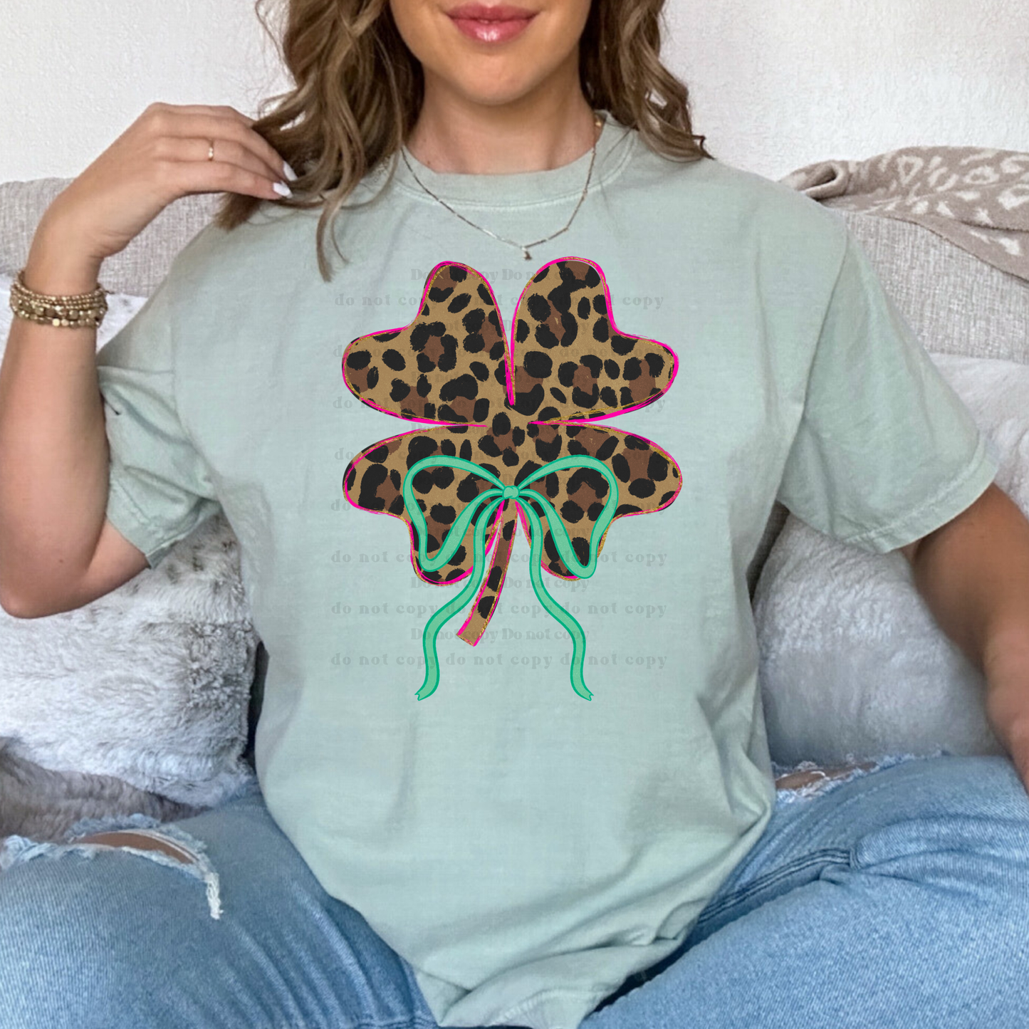 Leopard Four Leaf Clover