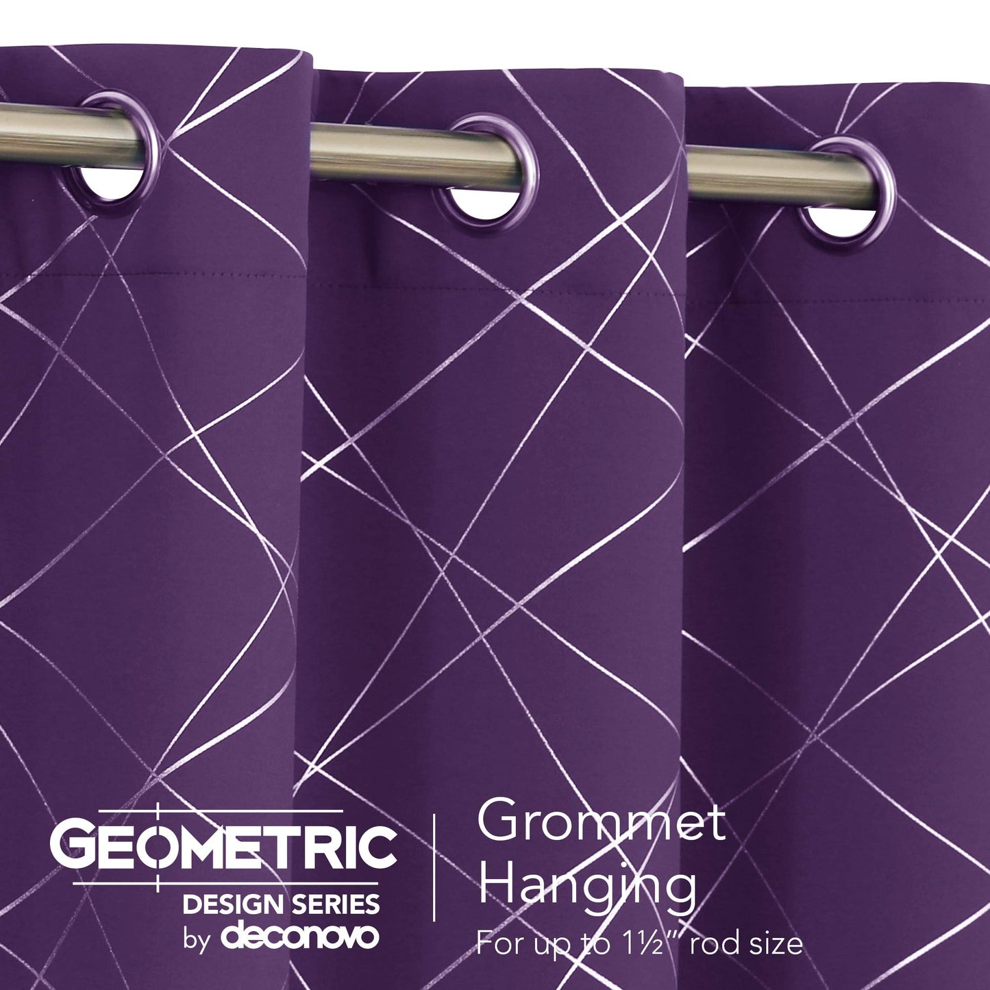 Geometric Blackout Curtains, 2 Panels