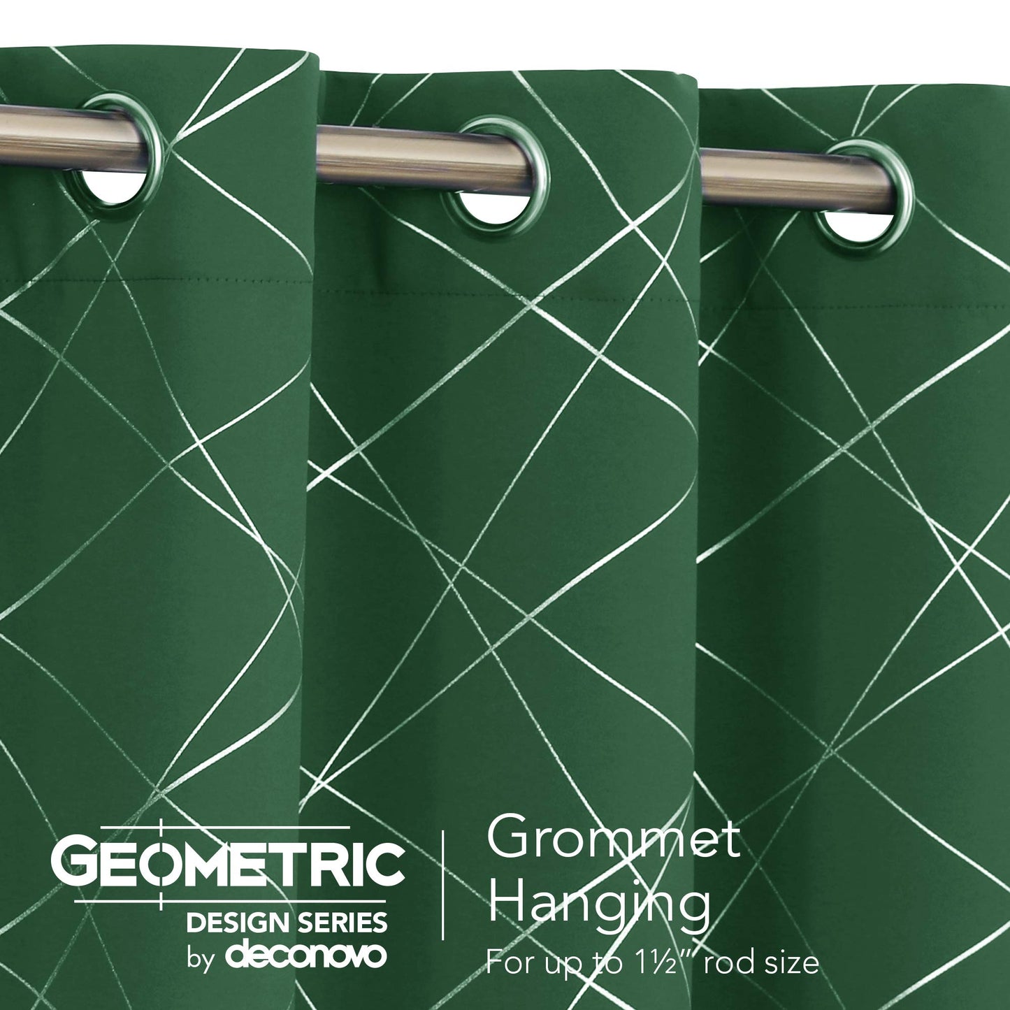 Geometric Blackout Curtains, 2 Panels