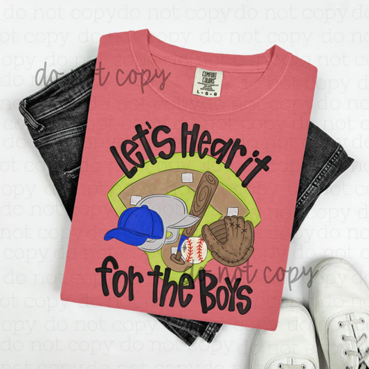 Let’s hear it for the boys