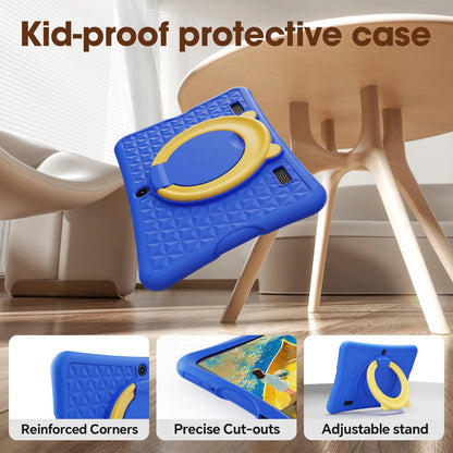 10.1 Inch Android 15 Kids Tablets 2025,6GB RAM + 64GB Rom,Parent Control Kids Education Children Tablet with Wifi,Kid-Proof Case,Blue