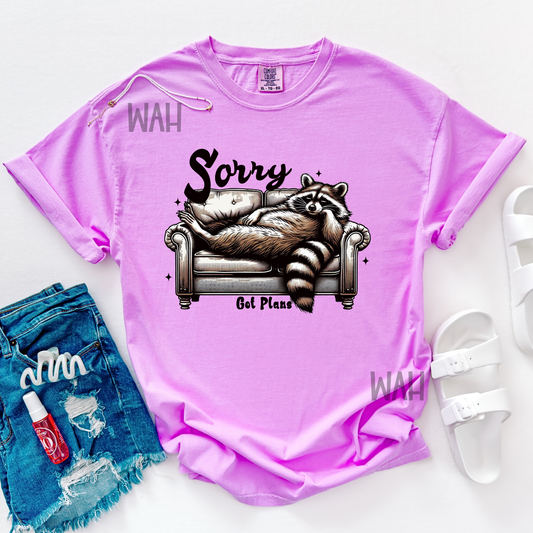 Sorry, got plans