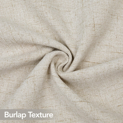 Decorative Linen Throw Pillow Covers, 18x18 Inch, 4 PCS