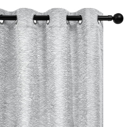 Pink Jacquard Blackout Curtains, 52x63 Inch