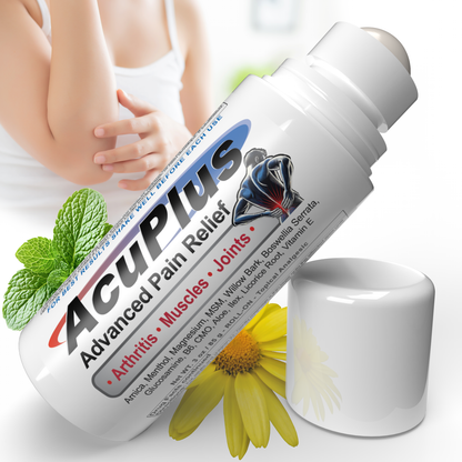 AcuPlus Home & On-the-Go Comfort Set – 4 oz Cream + 3 oz Roll-On