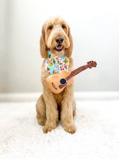 PUPROAR Guitar Dog Toy | Cute Squeaky Plush Dog Toy with Crinkle