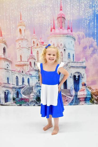 Blue Belle Milk Silk Dress