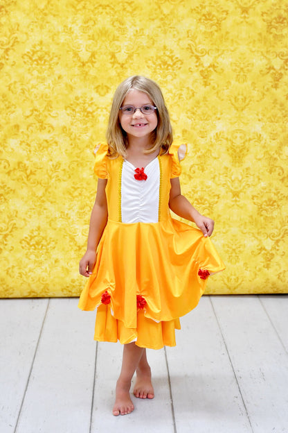 French Beauty Milk Silk Dress
