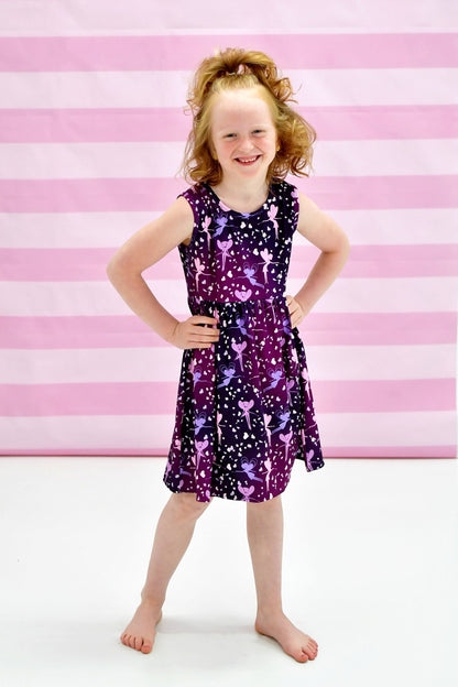 Fairy Milk Silk Tank Dress
