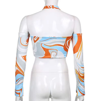 Contour Swirl Halter Top