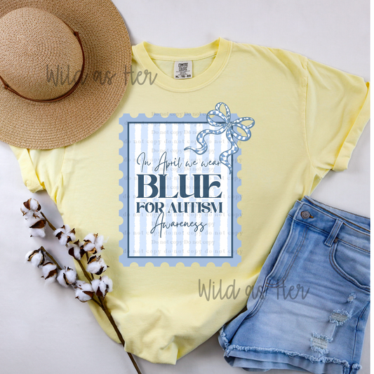 In April we wear Blue