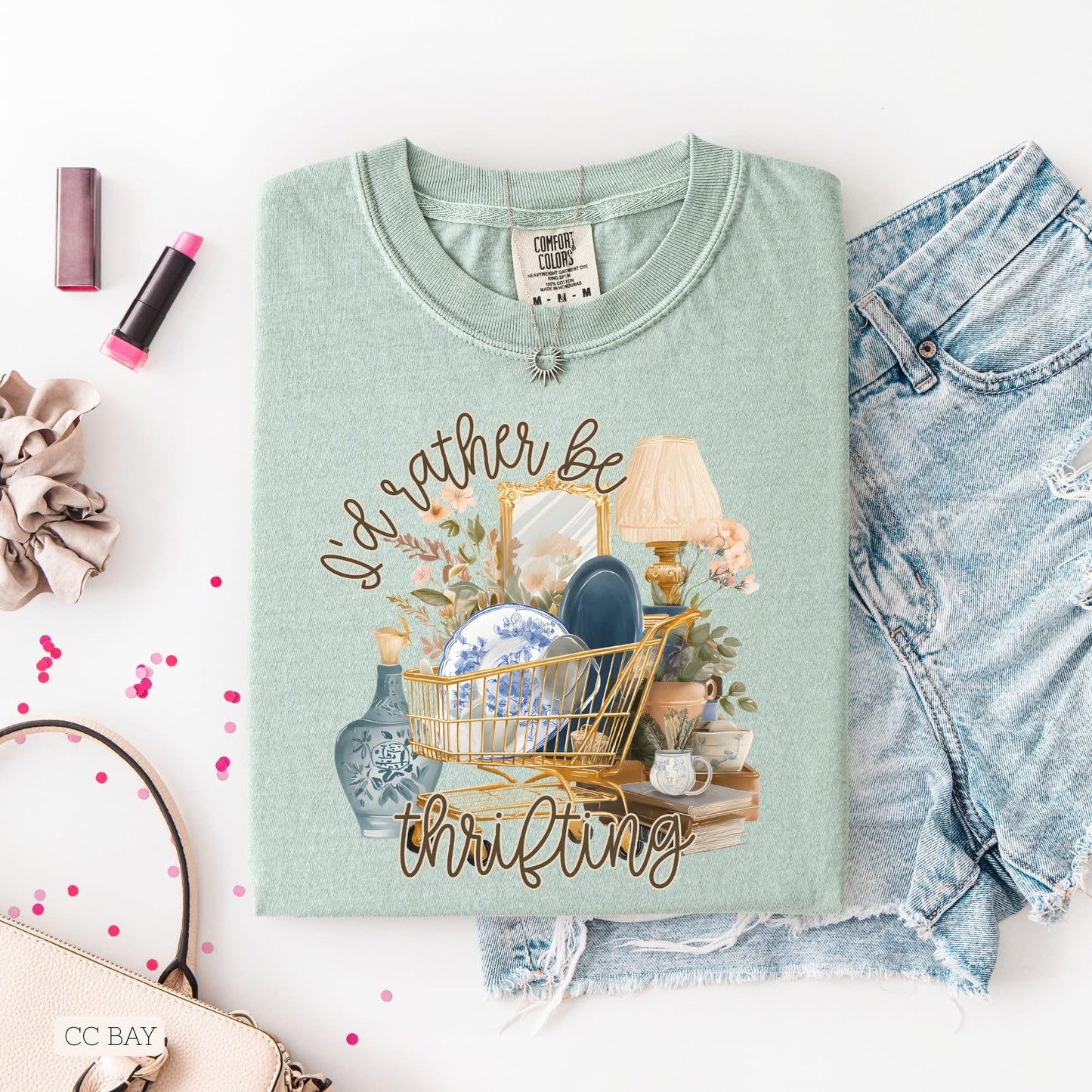 I'd Rather Be Thrifting Floral