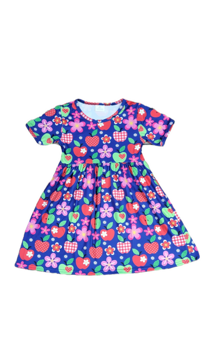 Awesome To The Core Short Sleeve Milk Silk Dress
