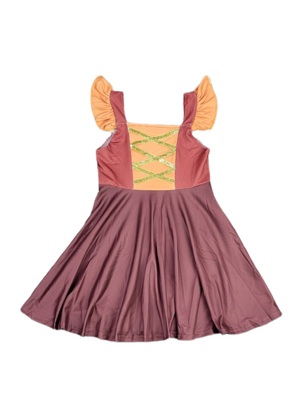 Mary Inspired Milk Silk Dress