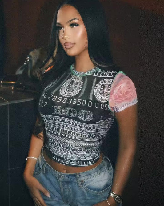 Bankroll Mesh Top