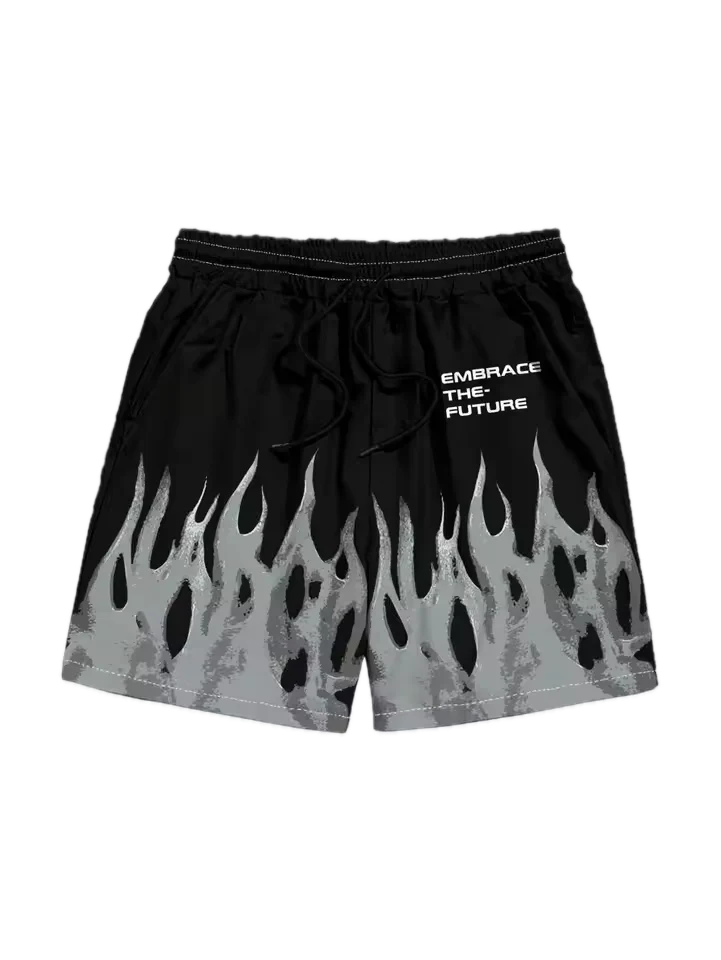 "Embrace The Future" Flame Shorts