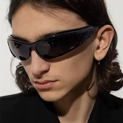 Retro Oval Frame Sunglasses