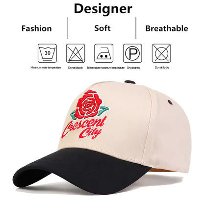 Crescent City Rose Adjustable Hat