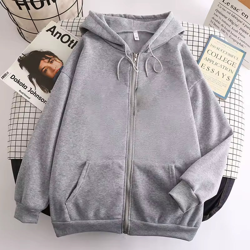 Plain Zipper Jacket