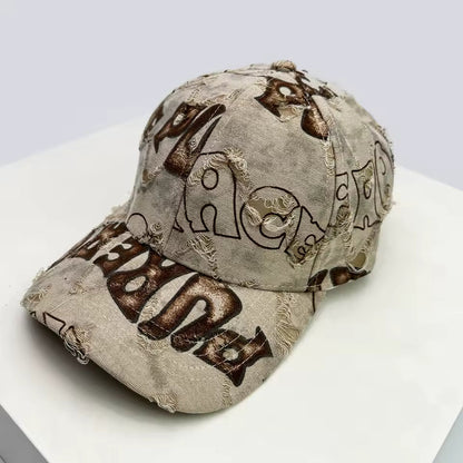 Text Graffiti Adjustable Hat