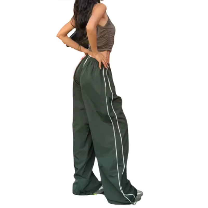 Retro Stripes Parachute Pants