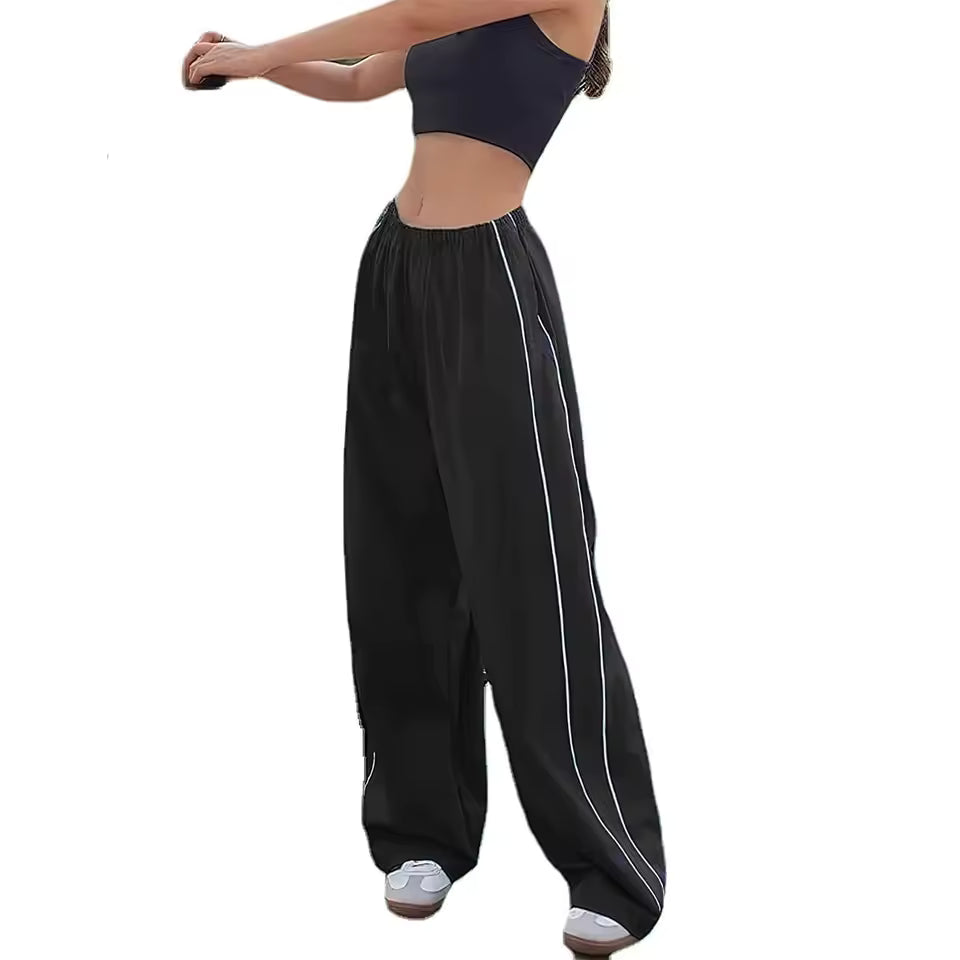 Retro Stripes Parachute Pants