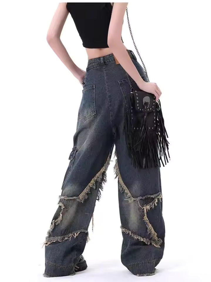 Worn & Torn Star Jeans