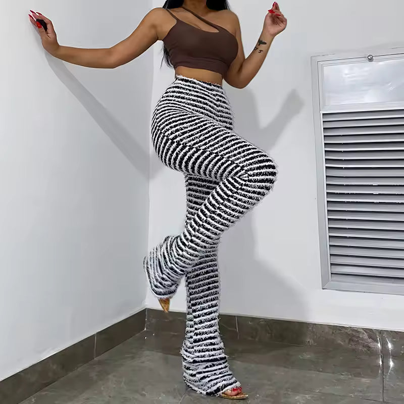 The Shag Stripe Bell Bottoms