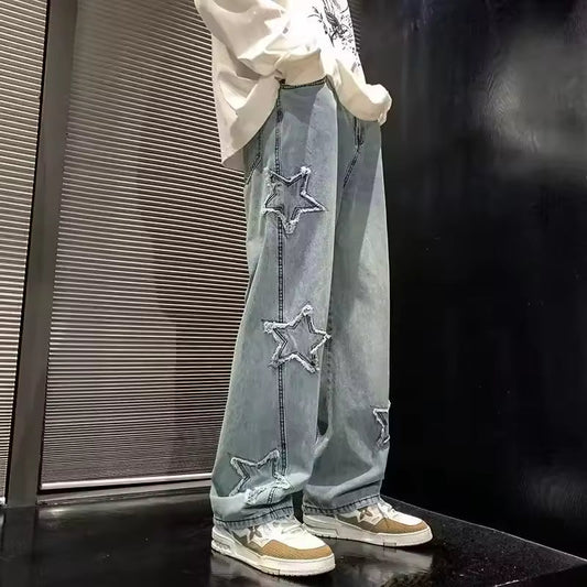 Star Embroidered Jeans
