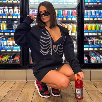 Skeleton Rhinestone Jacket