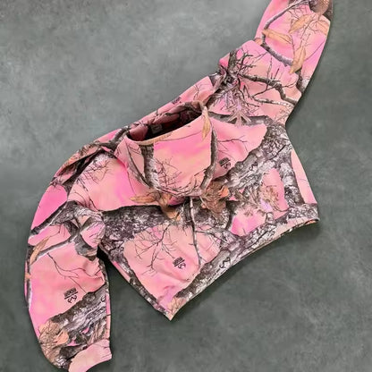 Pink Camouflage Hoodie