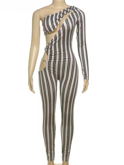 The Illusion Stripe Jumpsuit
