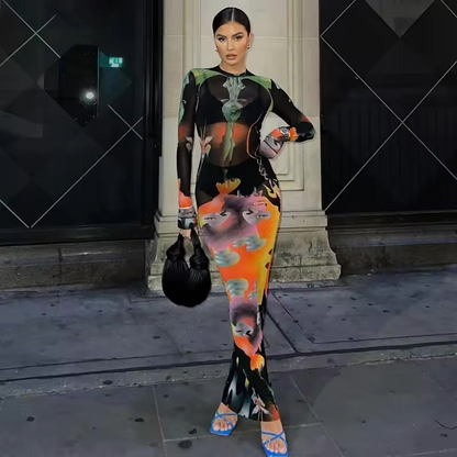 The Vivid Illusion Dress