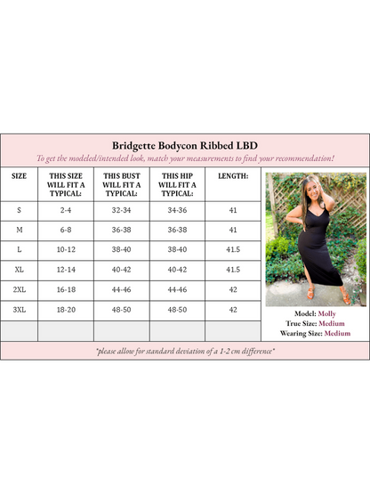 Bridgette Bodycon Ribbed Dress