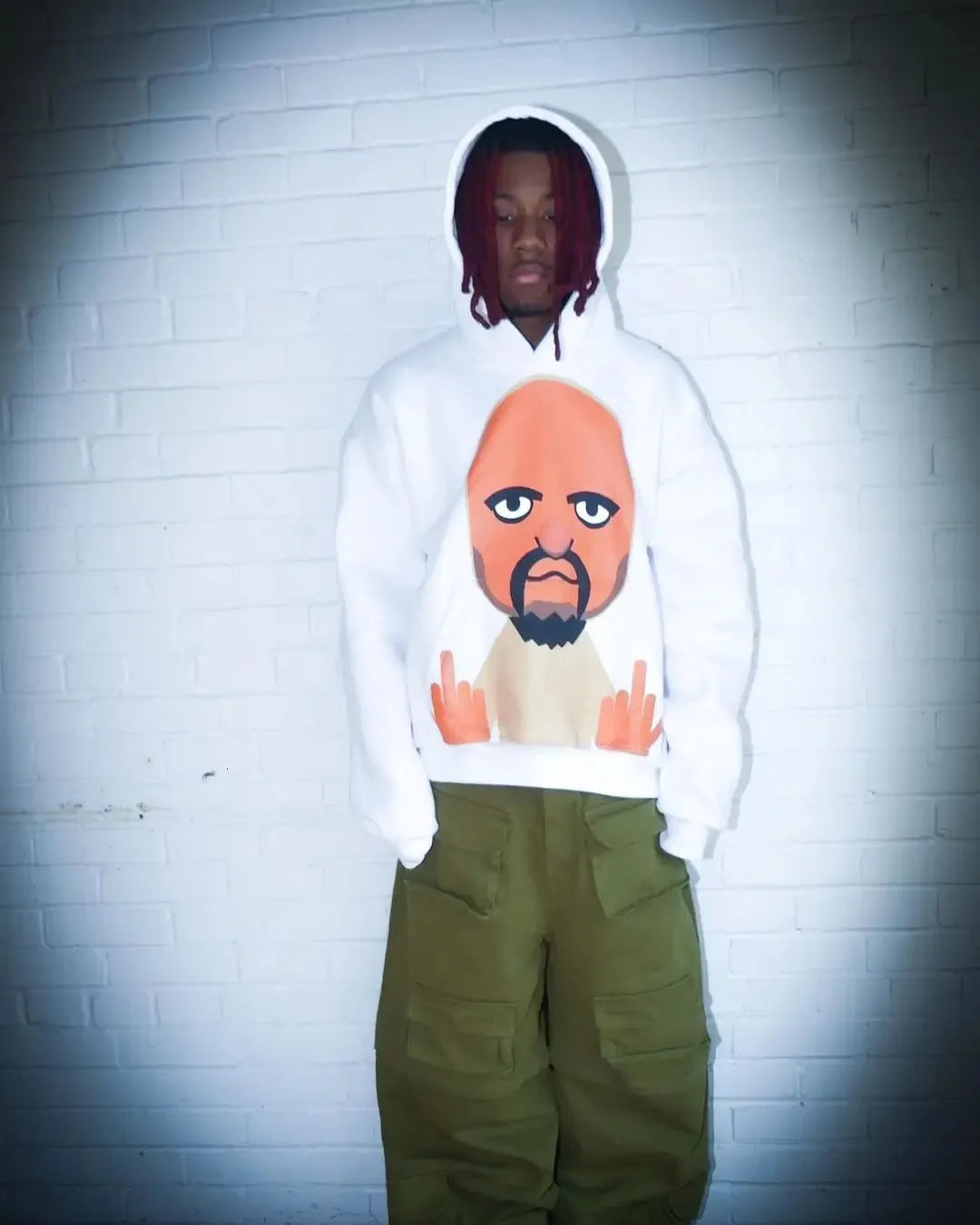 Mii Character Middle Finger Hoodie