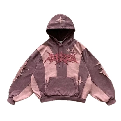 Pink Shades Gothic Design Hoodie