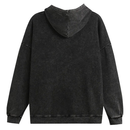 Vintage Faded Black Hoodie
