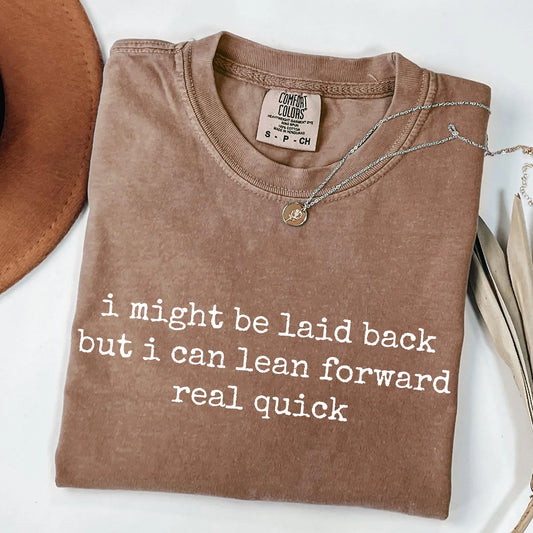 I may be laid back - simple typewrite font